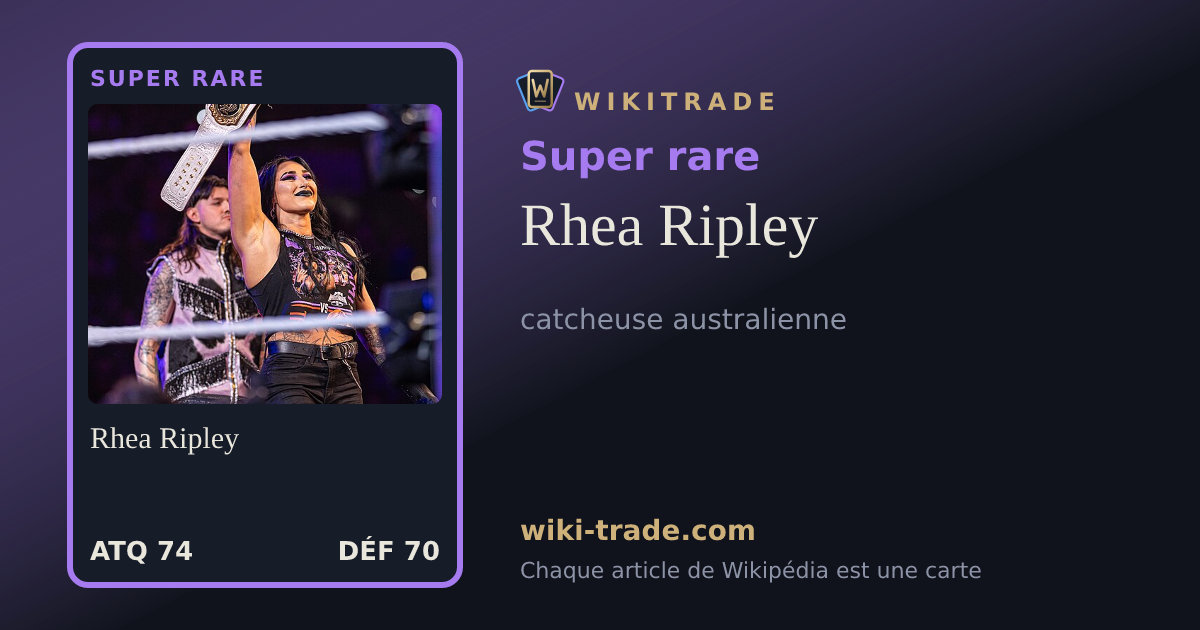 Rhea Ripley — carte Super rare