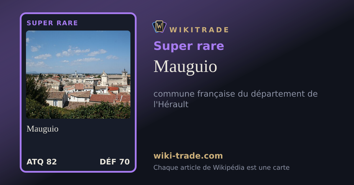 Mauguio — carte Super rare