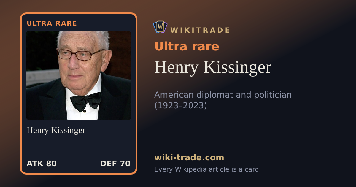 Henry Kissinger — Ultra rare card