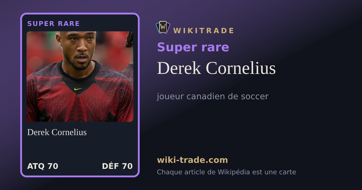 Derek Cornelius — carte Super rare
