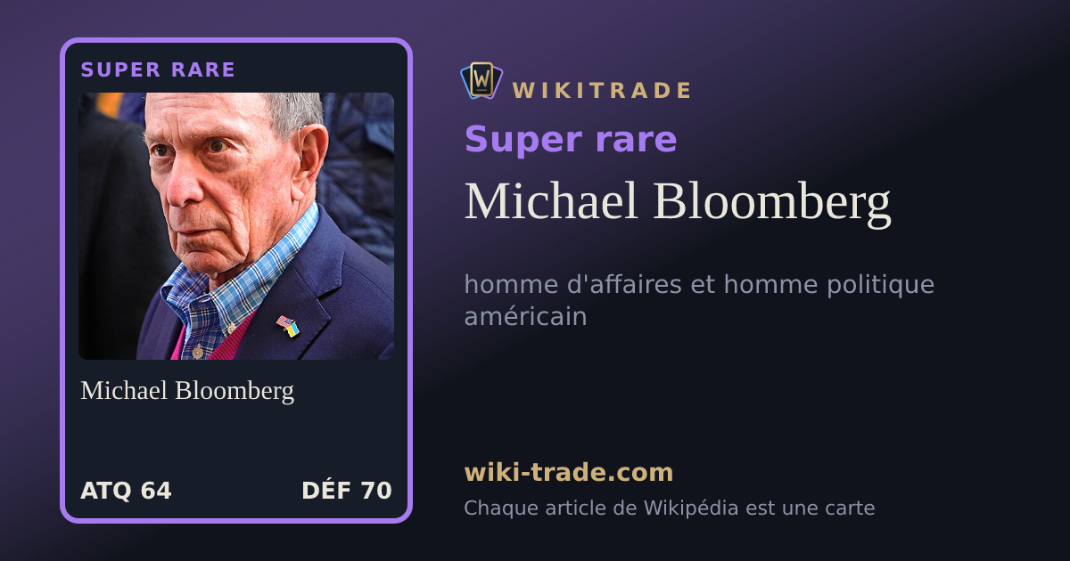 Michael Bloomberg — carte Super rare