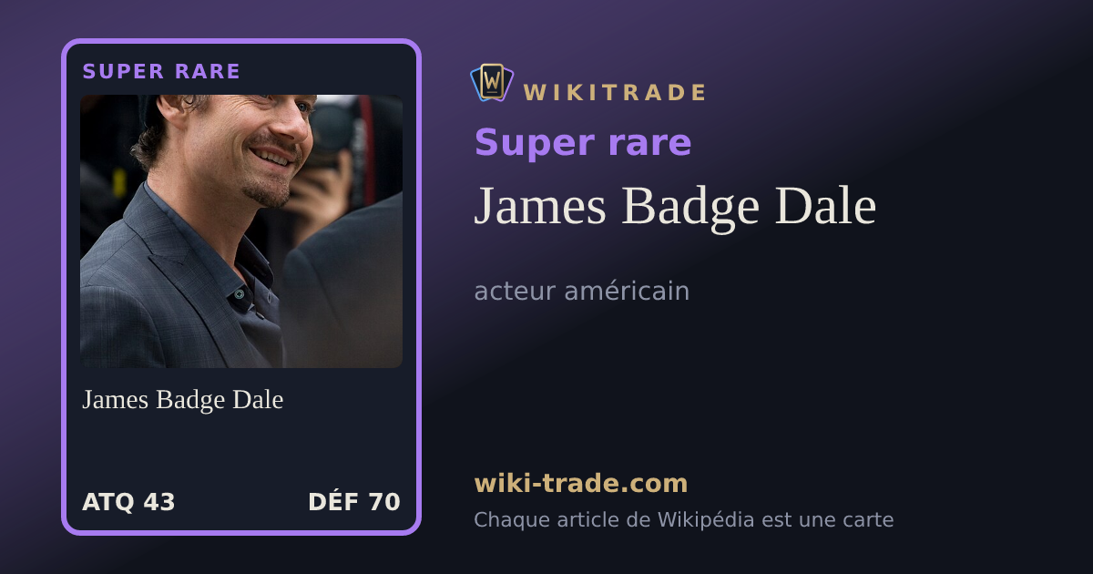 James Badge Dale — carte Super rare