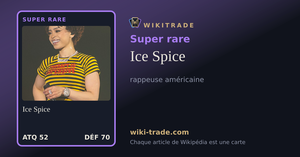 Ice Spice — carte Super rare