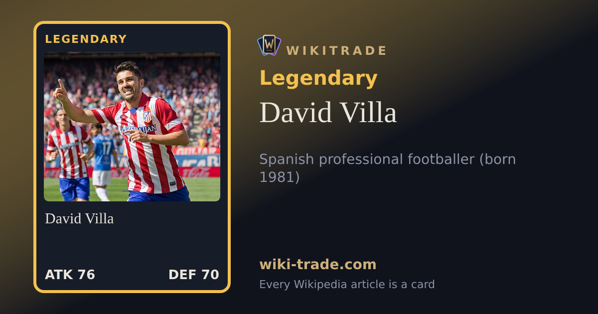 David Villa — Legendary card