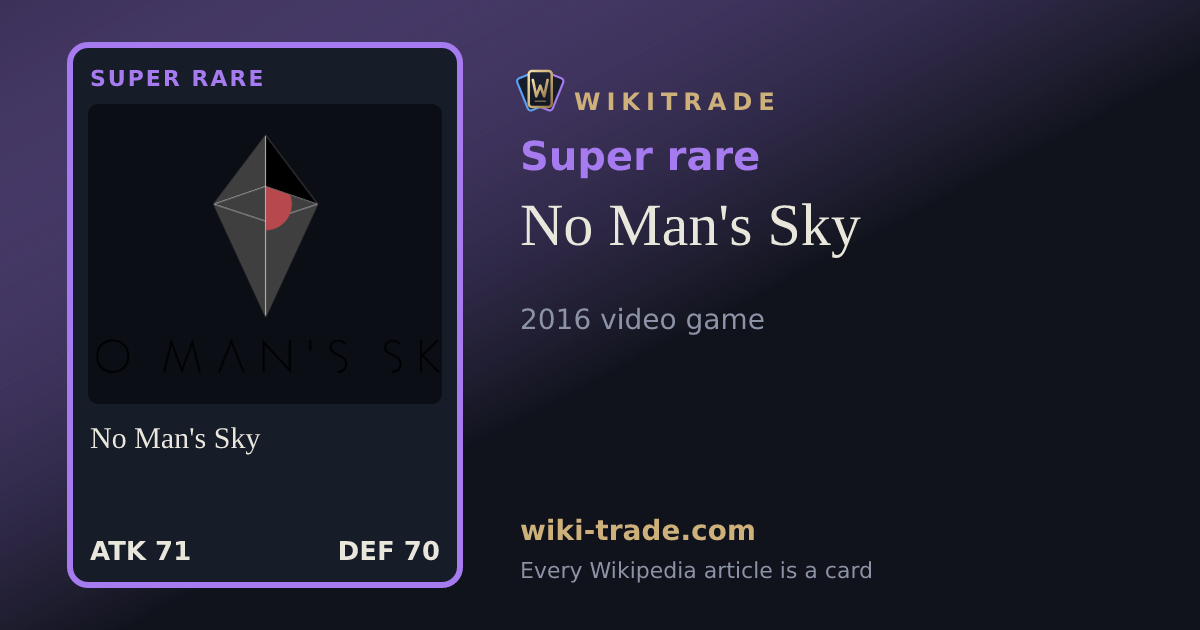 No Man's Sky — Super rare card