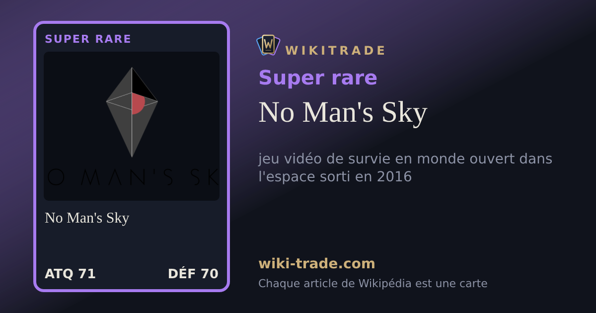 No Man's Sky — carte Super rare