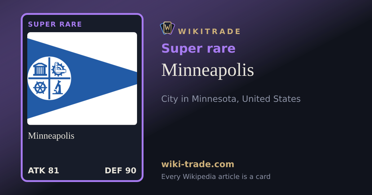 Minneapolis — Super rare card