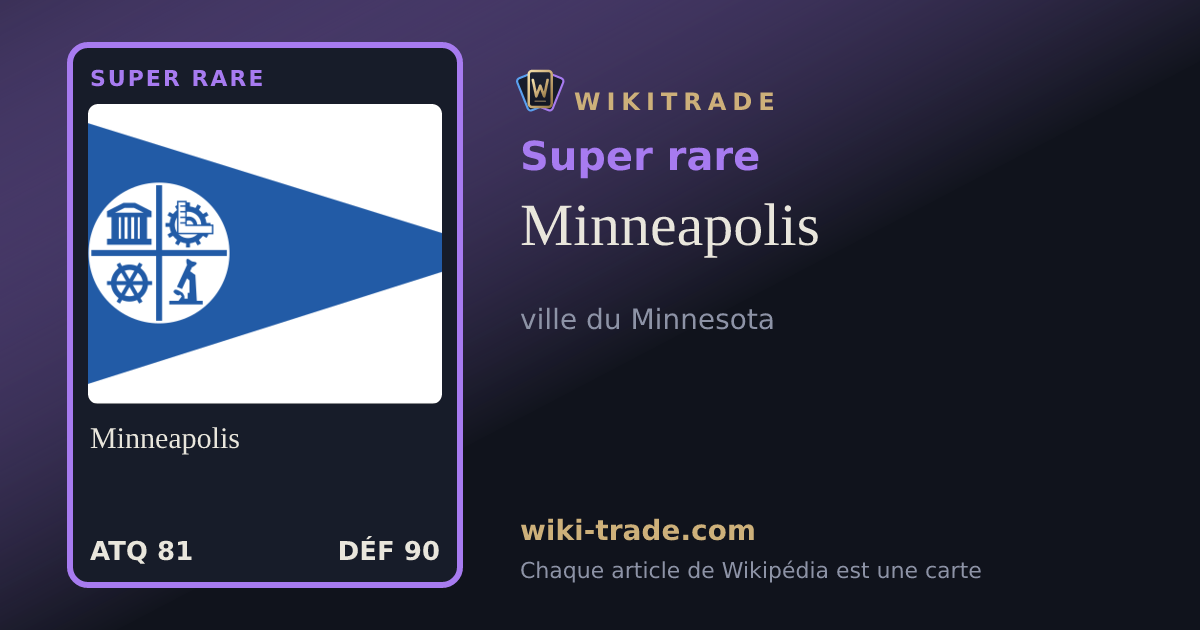 Minneapolis — carte Super rare