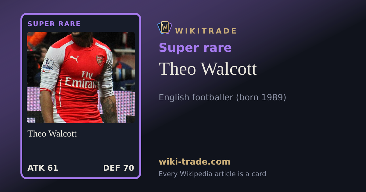 Theo Walcott — Super rare card