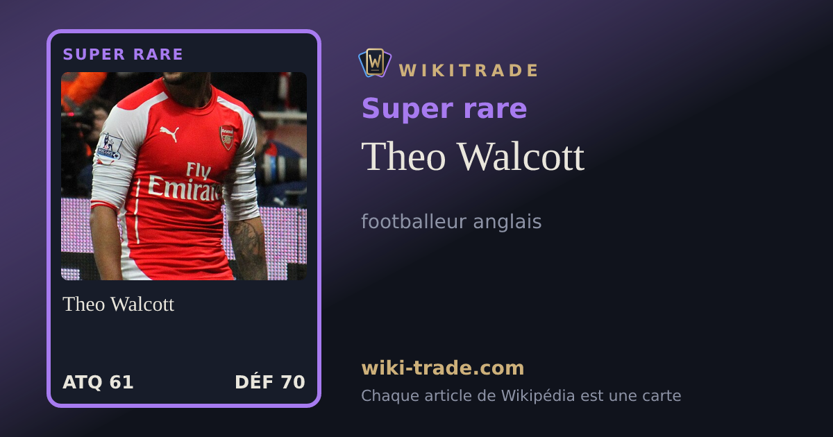 Theo Walcott — carte Super rare