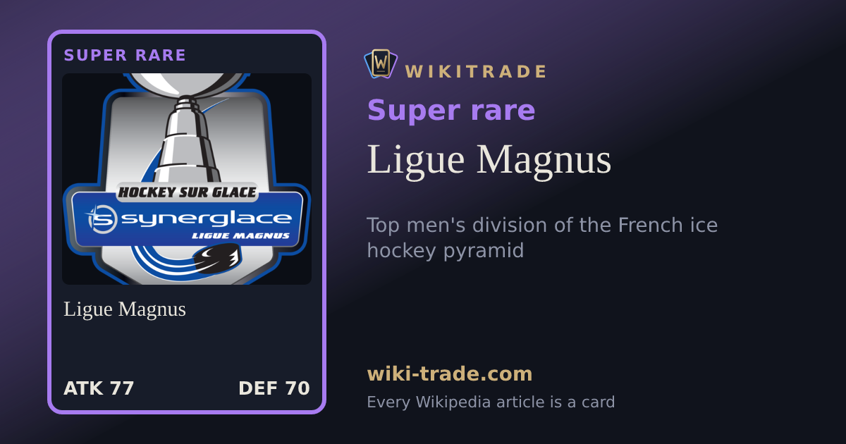 Ligue Magnus — Super rare card