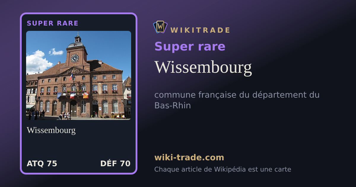 Wissembourg — carte Super rare