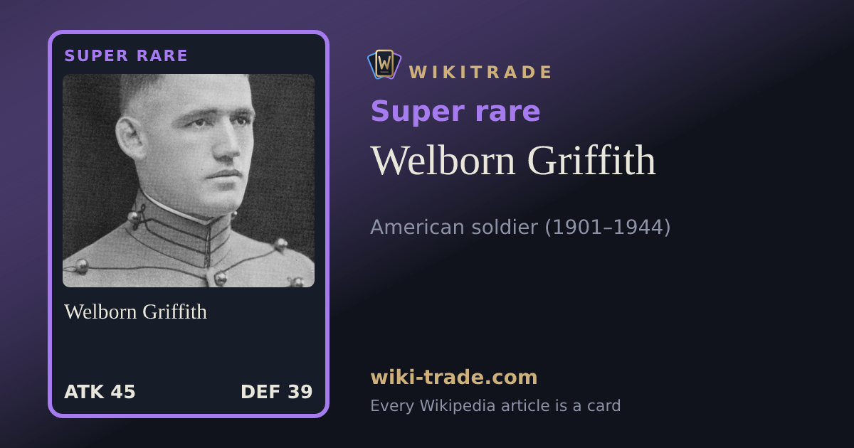Welborn Griffith — Super rare card