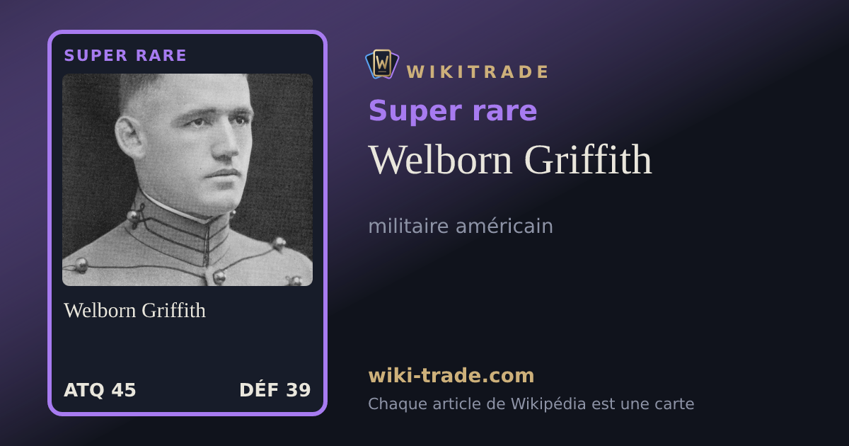 Welborn Griffith — carte Super rare