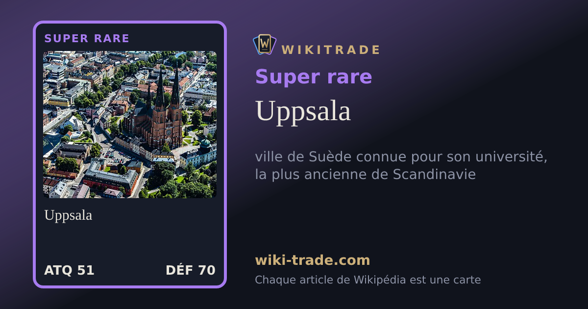 Uppsala — carte Super rare