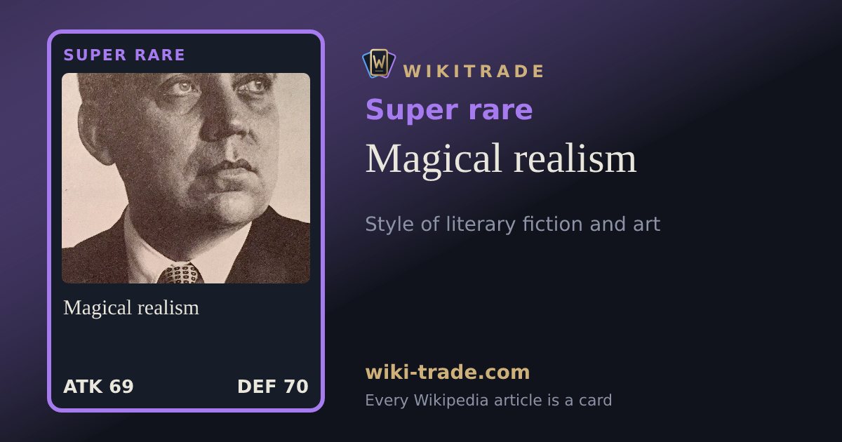 Magical realism — Super rare card