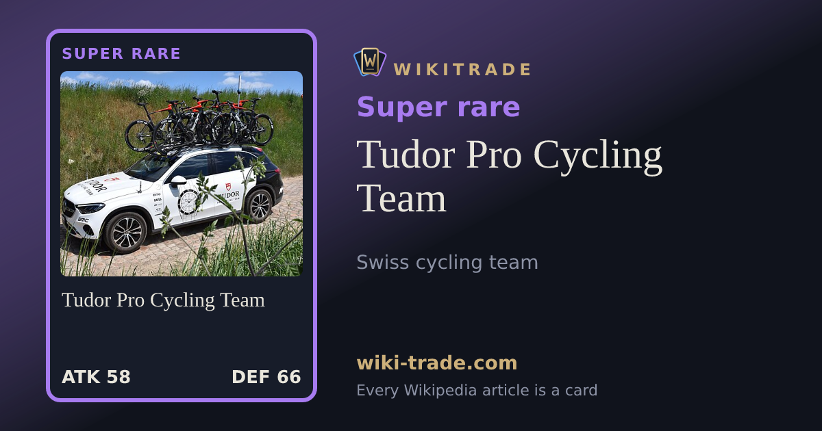 Tudor Pro Cycling Team — Super rare card