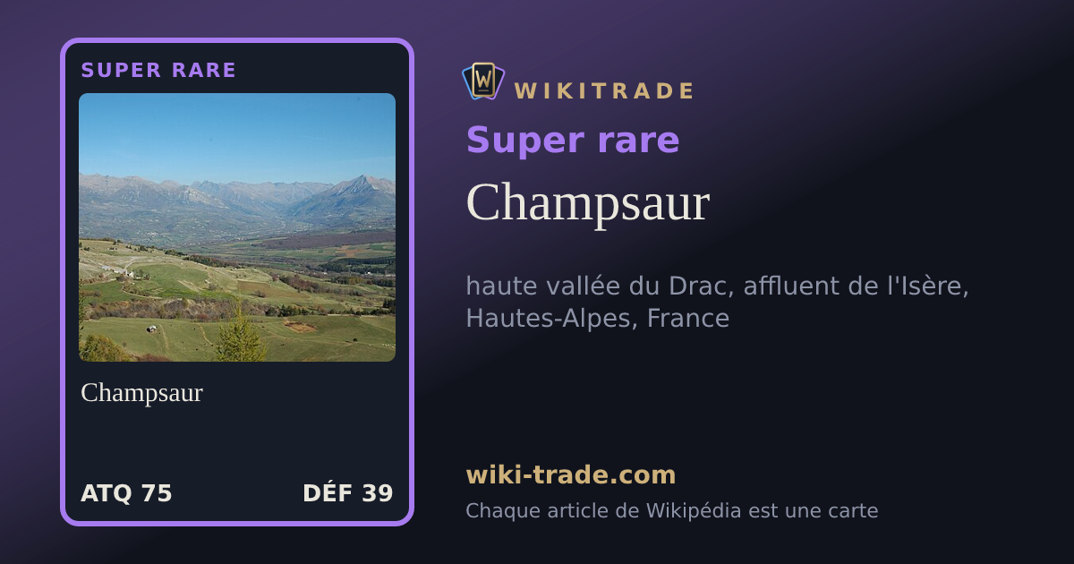 Champsaur — carte Super rare