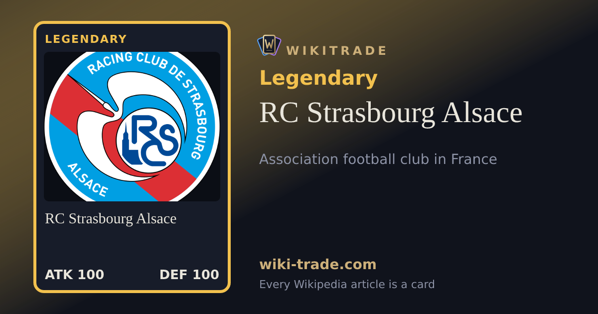 RC Strasbourg Alsace — Legendary card