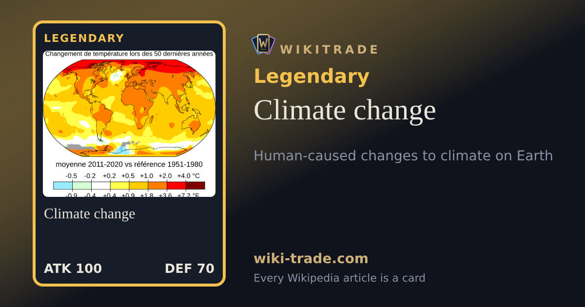 Climate change — Legendary card