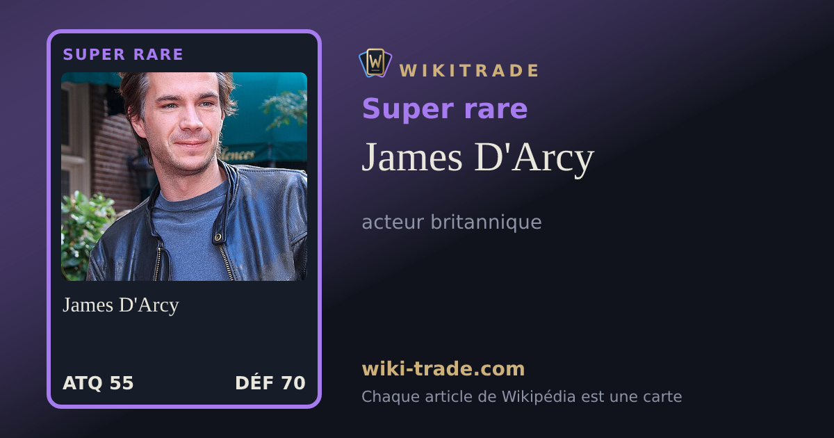 James D'Arcy — carte Super rare
