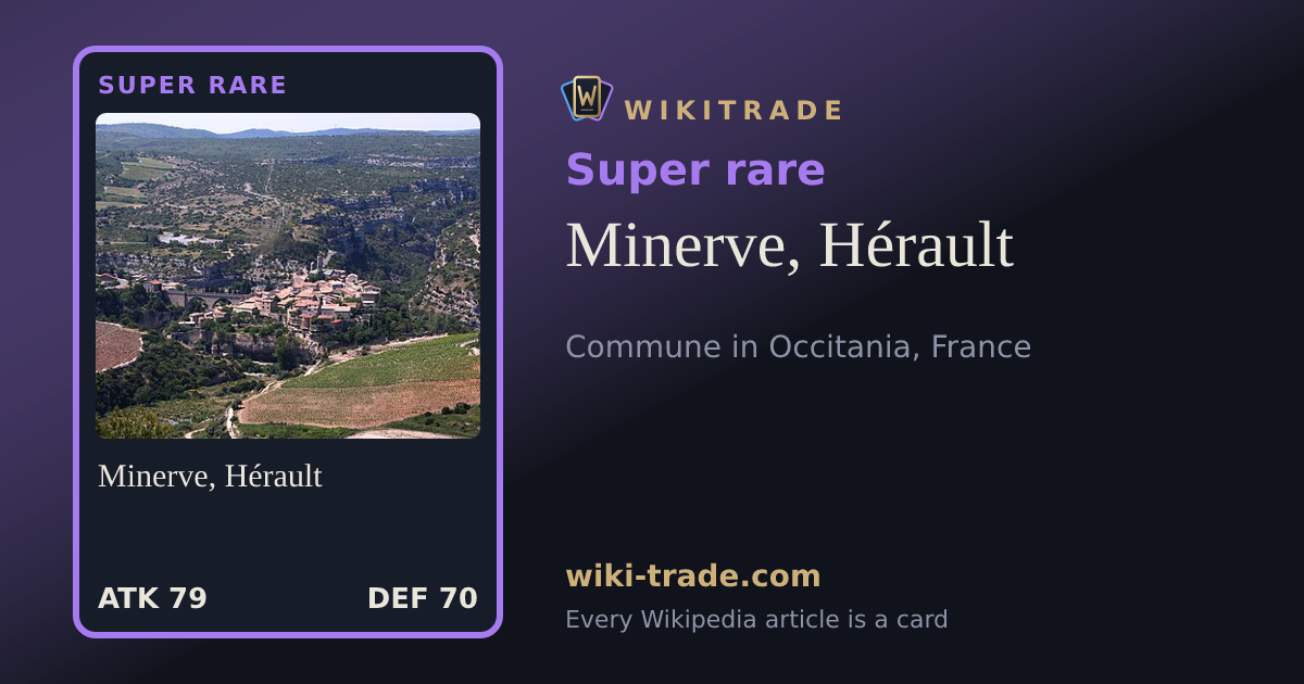 Minerve, Hérault — Super rare card