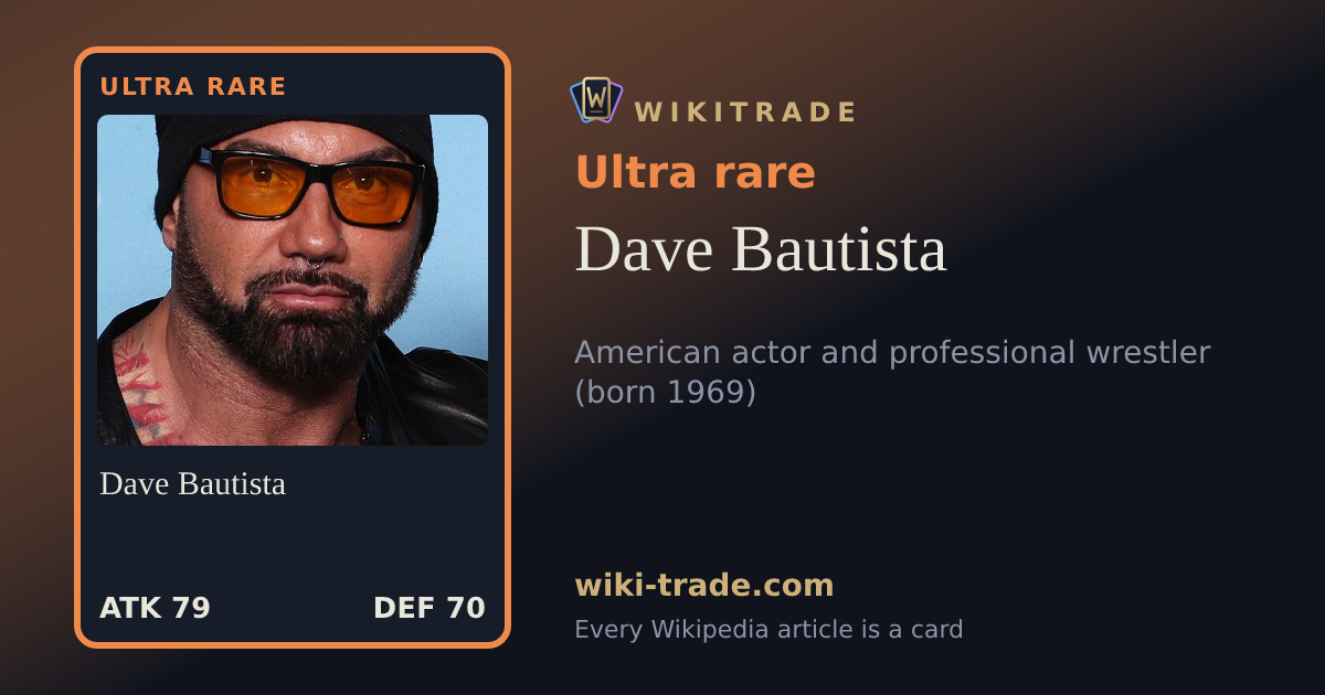 Dave Bautista — Ultra rare card