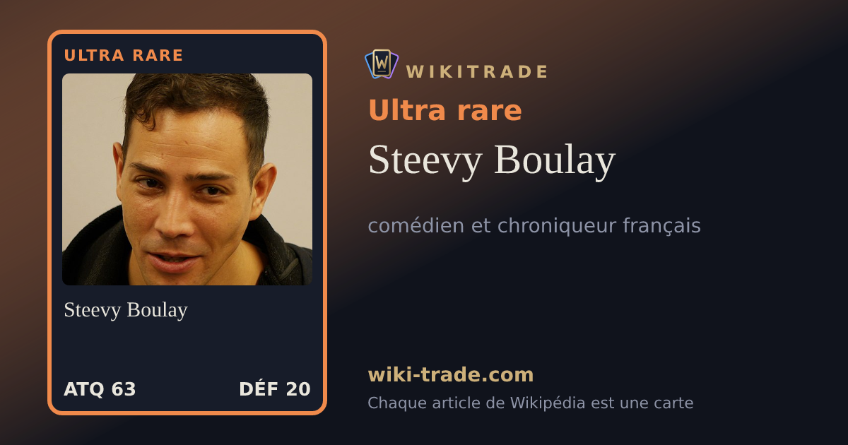 Steevy Boulay — carte Ultra rare