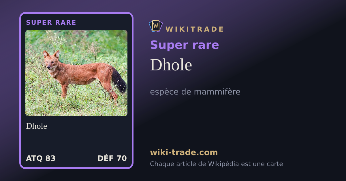 Dhole — carte Super rare