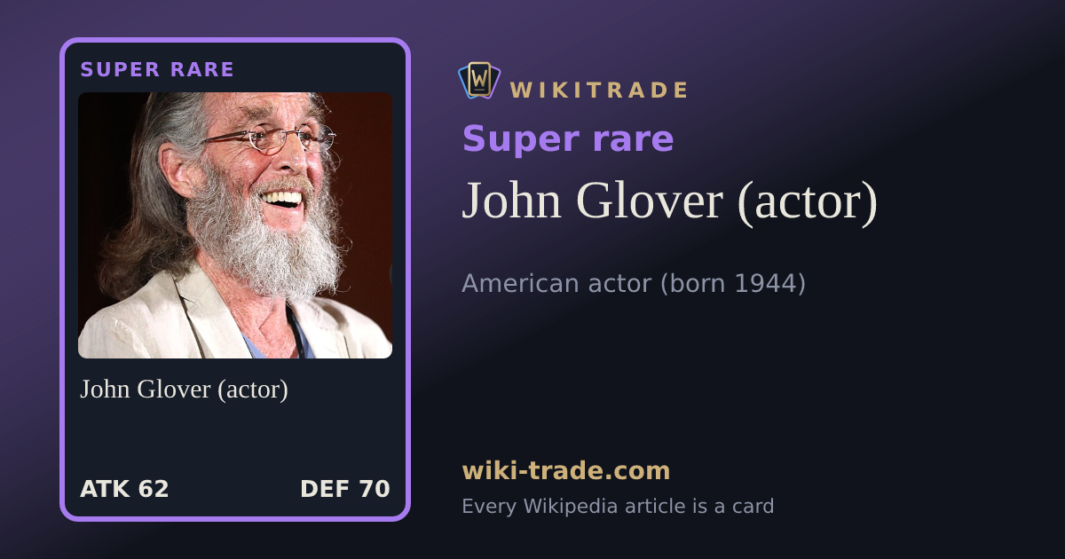 John Glover (actor) — Super rare card
