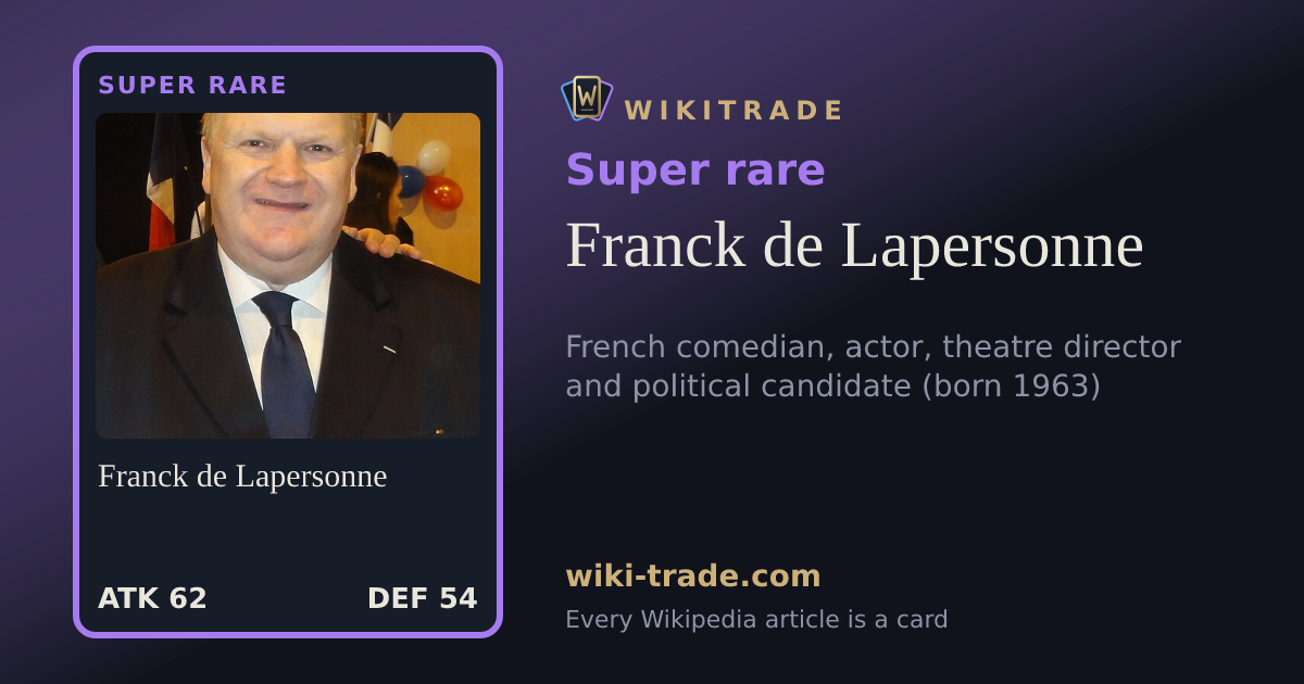 Franck de Lapersonne — Super rare card