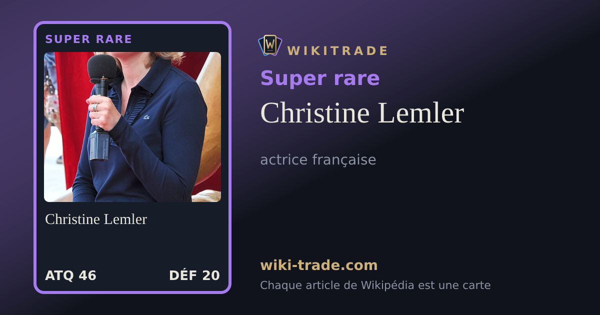 Christine Lemler — carte Super rare