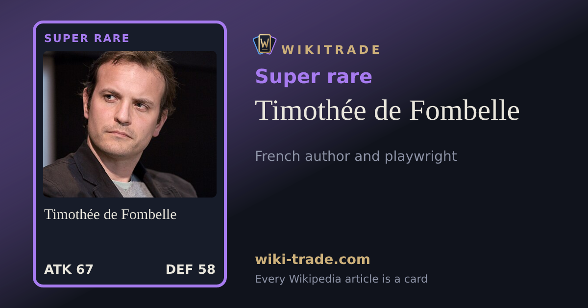 Timothée de Fombelle — Super rare card