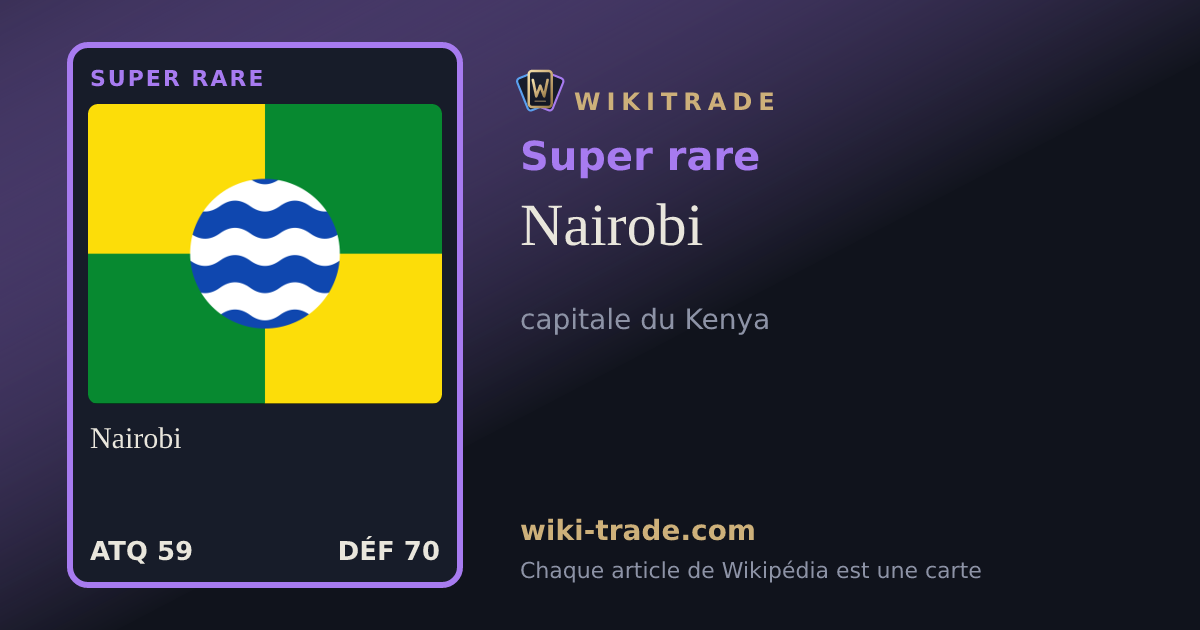 Nairobi — carte Super rare
