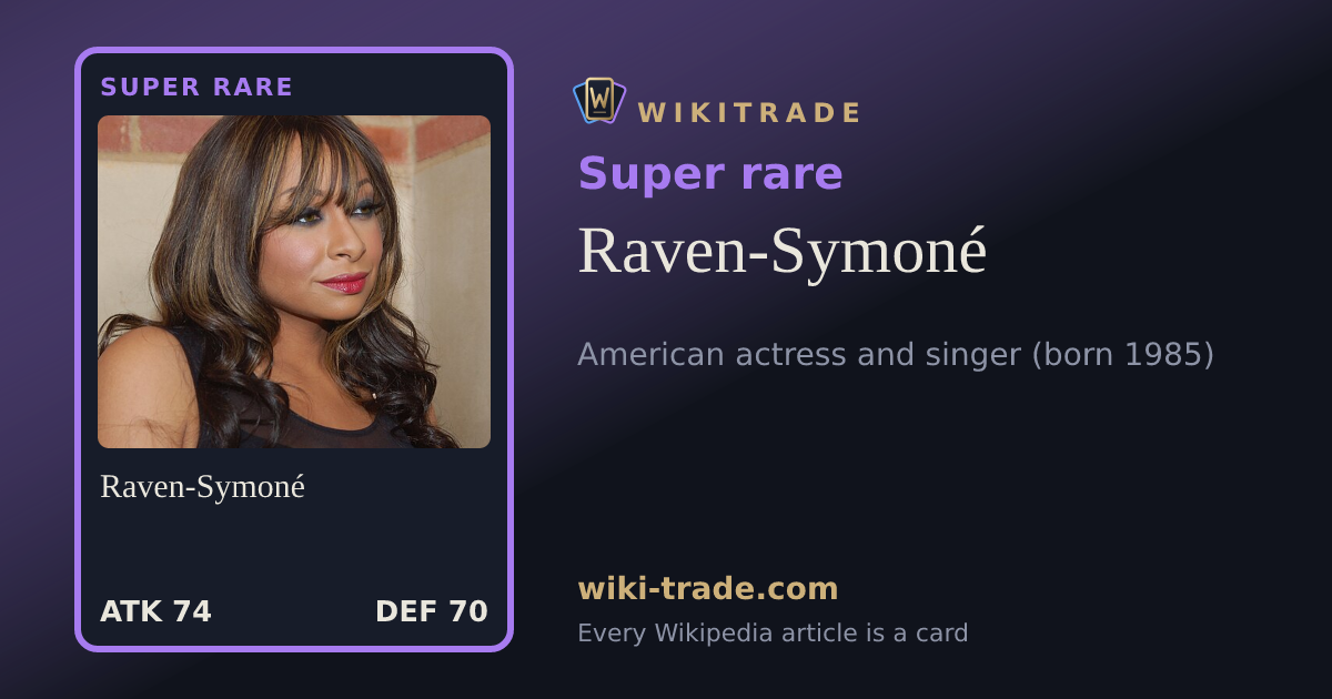 Raven-Symoné — Super rare card