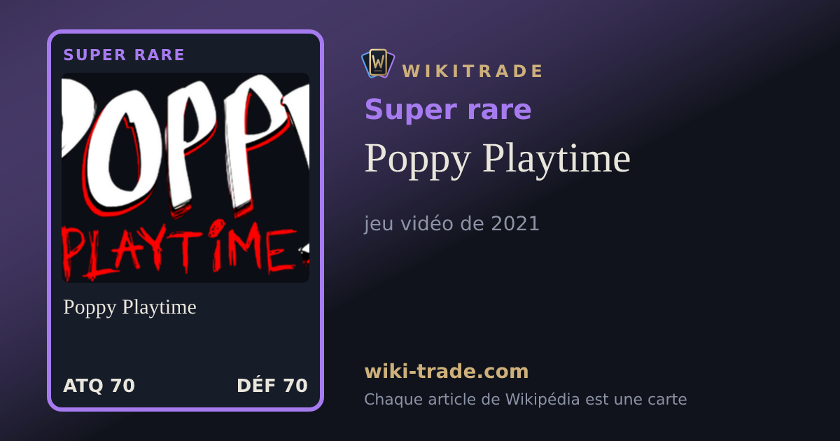 Poppy Playtime — carte Super rare