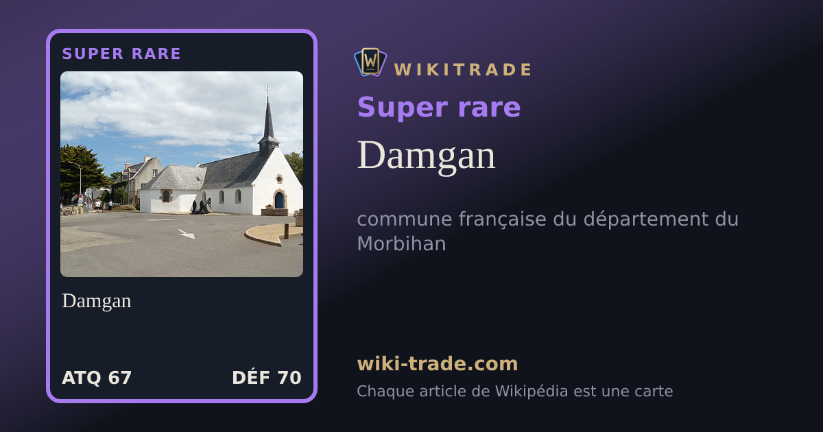 Damgan — carte Super rare