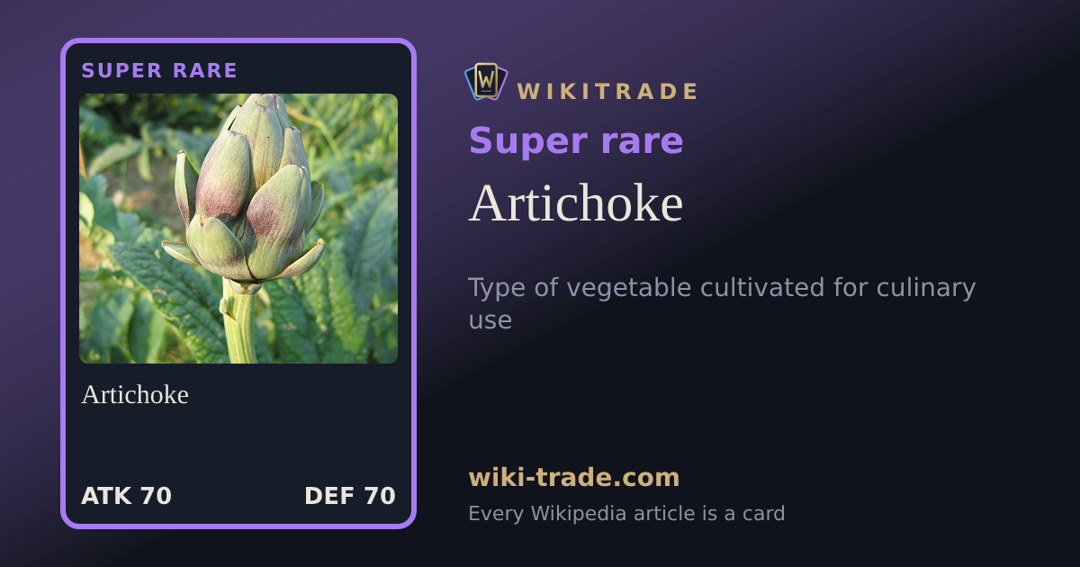 Artichoke — Super rare card