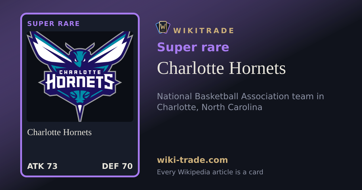 Charlotte Hornets — Super rare card