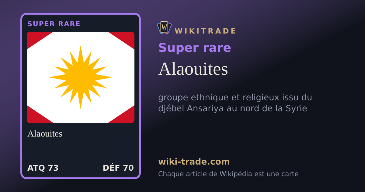 Alaouites — carte Super rare