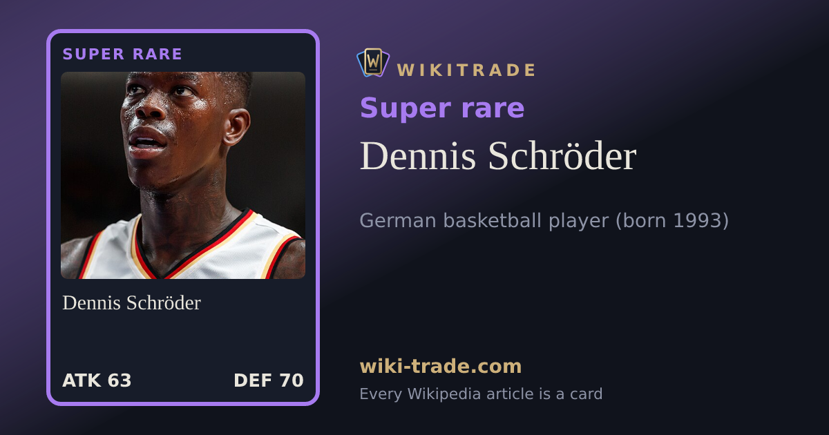 Dennis Schröder — Super rare card