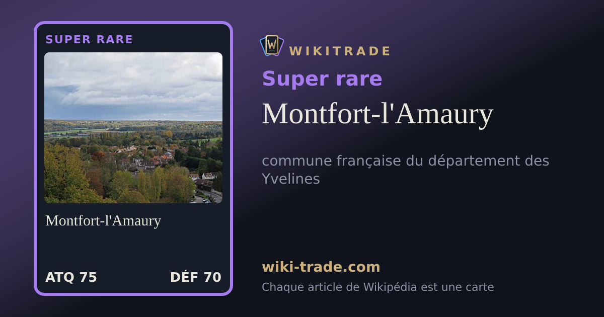 Montfort-l'Amaury — carte Super rare