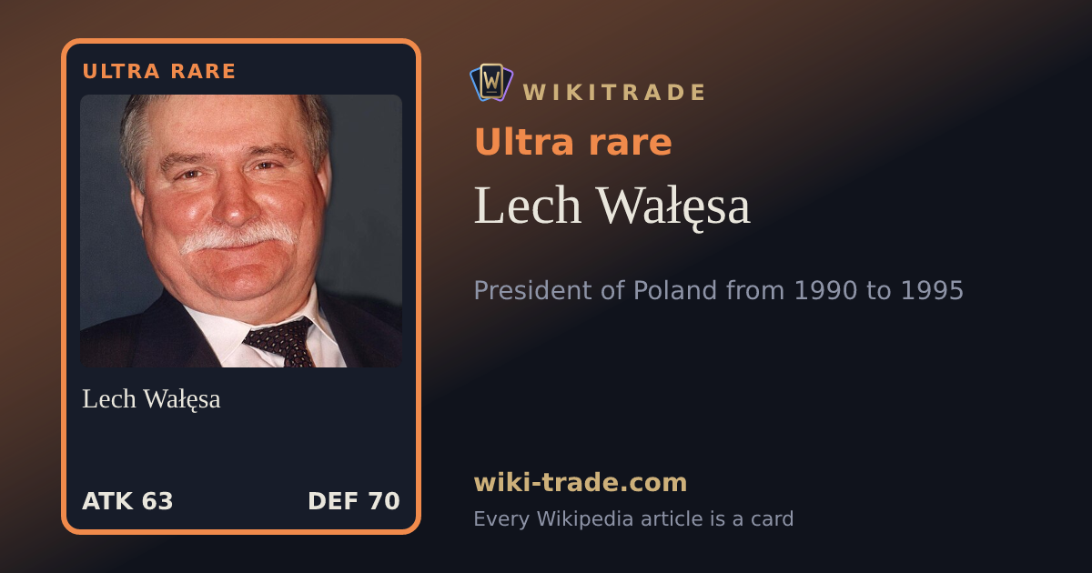 Lech Wałęsa — Ultra rare card
