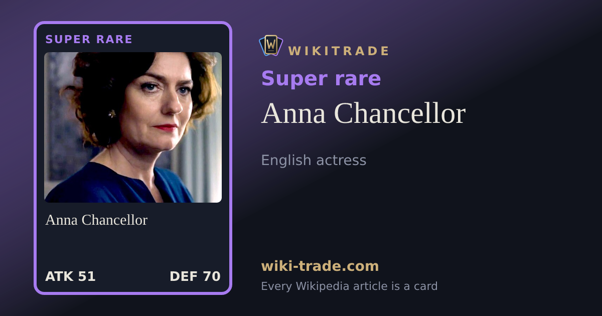Anna Chancellor — Super rare card