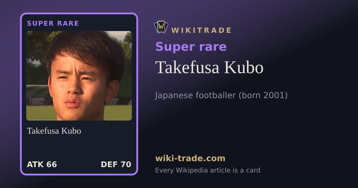 Takefusa Kubo — Super rare card