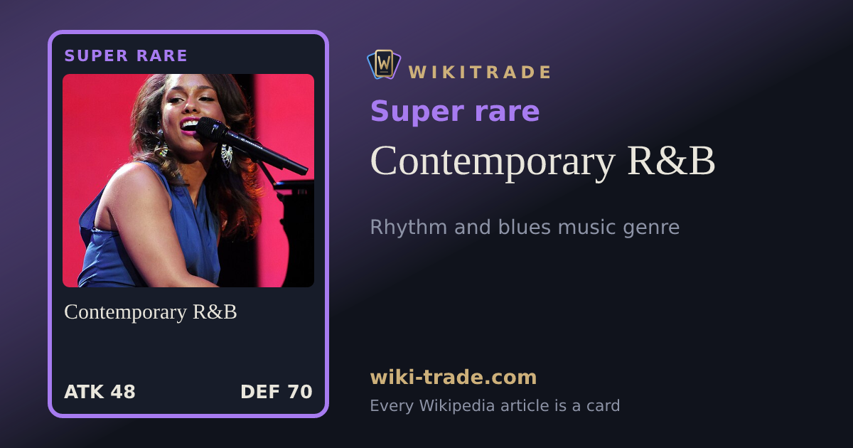 Contemporary R&B — Super rare card