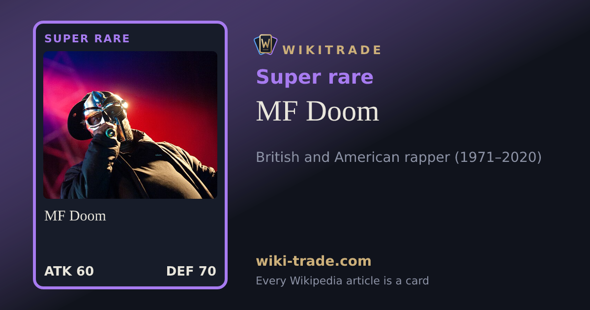 MF Doom — Super rare card