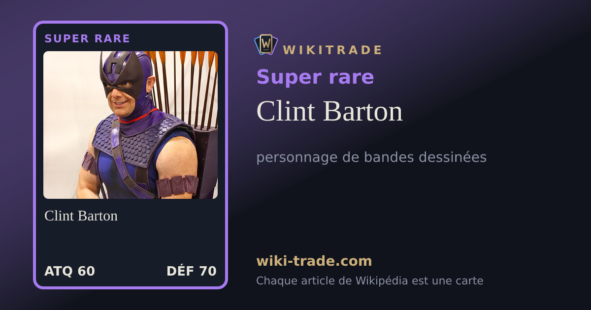 Clint Barton — carte Super rare