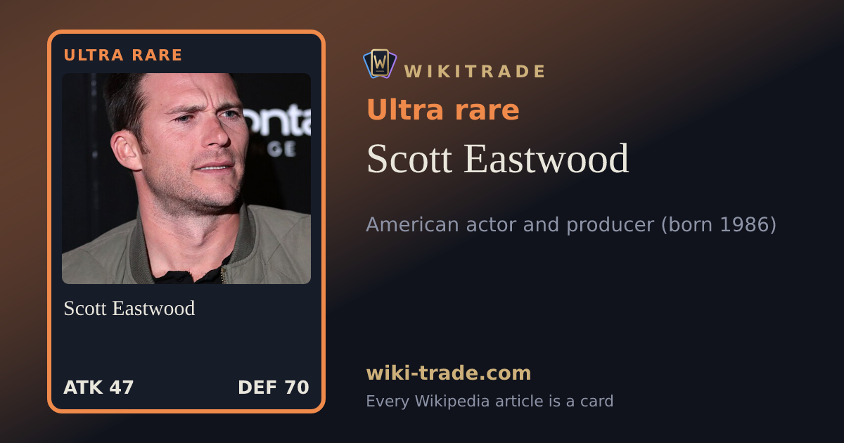 Scott Eastwood — Ultra rare card