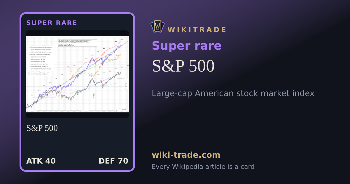 S&P 500 — Super rare card